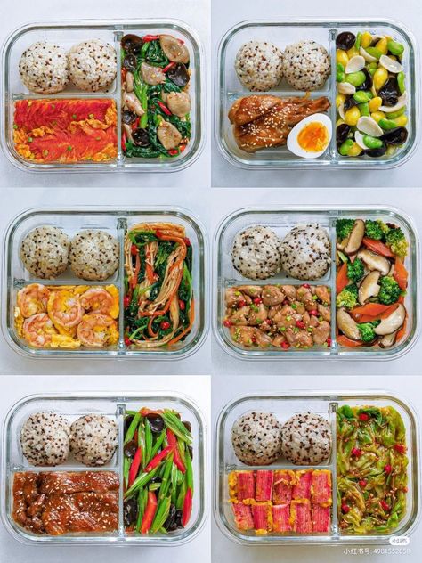 Bento School Lunches, Thai Bento Box Lunch, Healthy Asian Lunch Ideas, Korean Food Lunch Boxes, Nutritional Breakfast Ideas, Bento Box Lunch For Adults Korean, Asian Lunch Box Ideas, Korean Lunch Box Ideas, Korean Meal Prep