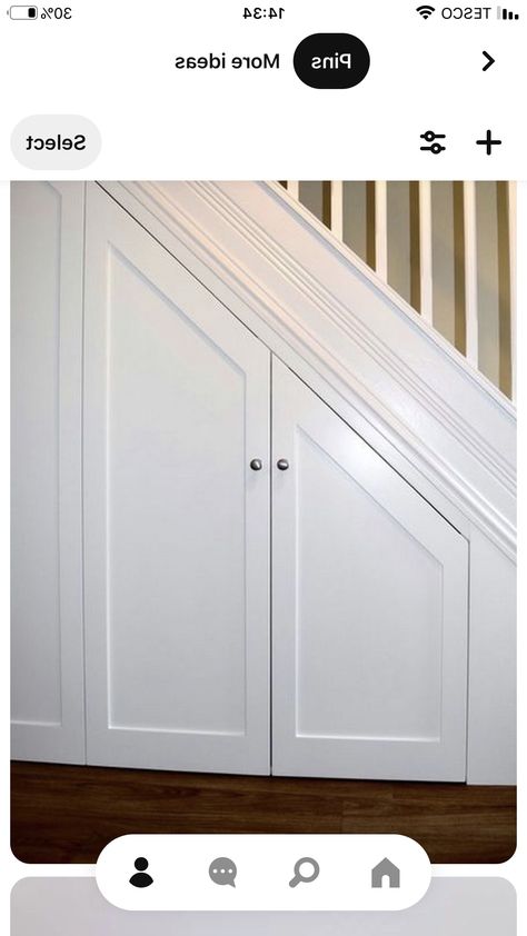 Under Stairs Hidden Storage, Understair Cupboard Ideas, Under Stair Cupboards, Understairs Storage Design, Understair Cupboards, Under Stairs Cupboard Ideas, Stair Cabinets, Stairway Cabinet, Understairs Cupboard Ideas