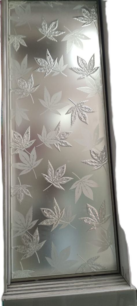 Frosted Glass Design Pattern Home, Glass Partition Designs, Glass Wall Design, Balcony Glass Design, Home Window Grill Design, Glass Etching Designs, Window Glass Design, Etched Glass Door, Glass Door Design