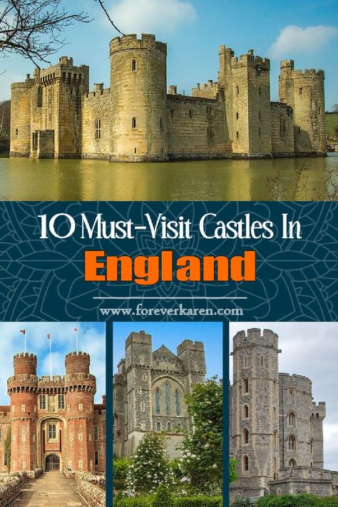 England Castle, Uk Castles, Bodiam Castle, London England Travel, Arundel Castle, British Castles, Leeds Castle, Warwick Castle, Travel England