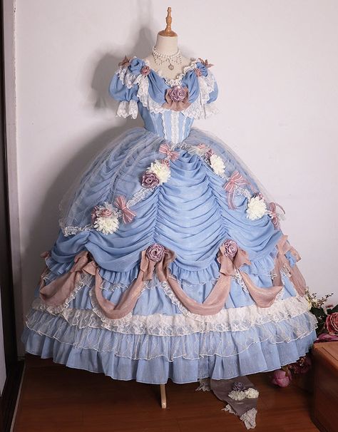 Henrietta 【-The Romantic Rose-】 Lolita OP Dress Set

◆ Shopping Link >>> https://www.lolitawardrobe.com/search/?Keyword=The+Romantic+Rose
◆ LolitaWardrobe Exclusive! The dress set can be custom sized! Big Dresses Gowns, Teacup Dress, Flower Princess Dress, Victorian Dress Gown, Dress With Roses, Gaun Abad Pertengahan, Pink And Blue Dress, Shopping Link, Historical Dress