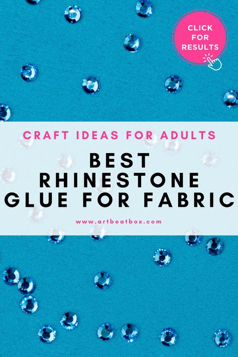 Ever wondered how to glue rhinestones to fabric with the perfect adhesive? We've done extensive research and testing to bring you the best rhinestone glue on the market. Don't miss our findings on 'Rhinestone Glue for Fabric - Which adhesive is best?' Click to see the results of our glue test and our top rhinestone glue for fabric! How To Glue Rhinestones On Fabric, How To Add Rhinestones To Fabric, How To Bedazzle Clothes, How To Bedazzle, Best Fabric Glue, Craft Ideas For Adults, Diy Glue, Rhinestone Fabric, Stuff Animals