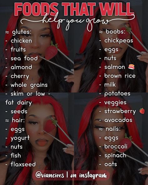 Foods To Eat To Grow Your Breast, Foods For Bigger 🍒, Glow Up Diet Plan, How To Grow Bigger 🍒, Foods For Bigger Breast, Foods That Make Your Bum Bigger, Foods To Help Your 🍒 Grow, Food To Eat For A Bigger But, Food For Bigger 🍒