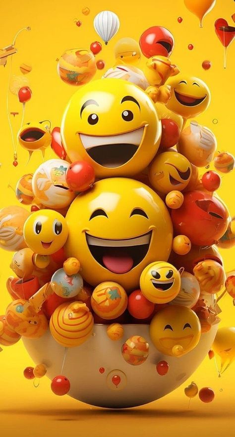 Smiley Faces, Smiley, Balloons