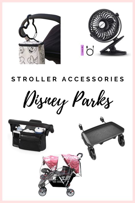 All the stroller accessories you need for Disneyland. These will make the trip easier and more magical! Disneyland Stroller, Disneyland In The Rain, Stroller Hacks, Disney Packing List, Disneyland Backpack, City Select Stroller, Disney Stroller, Triple Stroller, Bob Stroller