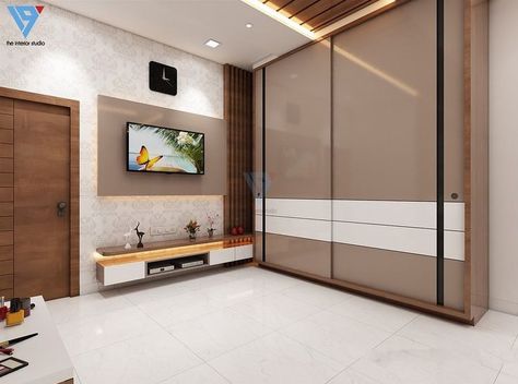 Sliding Shutters Wardrobe, Sliding Wardrobe Shutter Design Modern, Sliding Wardrobe Shutter Design, Wardrobe Groove Design, Tv Panneling, Wardrobe Shutter Design Modern, Sliding Wardrobe Doors Design, White Sliding Wardrobe, Wardrobe Shutter Design