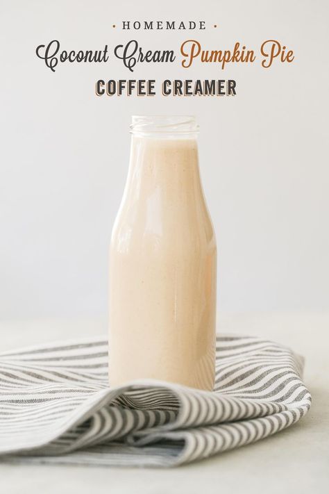 Mint Mocha Coffee, Dairy Products Photography, Coconut Cream Coffee, Cream Pumpkin Pie, Pumpkin Spice Coffee Recipe, Pumpkin Pie Coffee, Pumpkin Coffee Creamer, Coconut Creamer, Pumpkin Spice Creamer