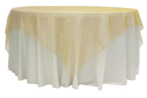 Organza 72" Square Table Overlay - Gold Antique Square Overlay, Organza Overlay, Simple Wedding Decorations, Wedding Decorations On A Budget, 50th Anniversary Party, Special Events Decor, Table Overlays, Chair Sashes, Fall Wedding Decorations