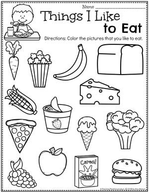 Food Activities Preschool To Eat, Who Am I Preschool Theme, Things I Like Preschool Activities, What Do I Like Preschool Activities, My Self Worksheets For Preschool, About Me Lesson Plans Preschool, Things I Did Project, All About Me Coloring Sheet Preschool, My Favorite Food Preschool Activities