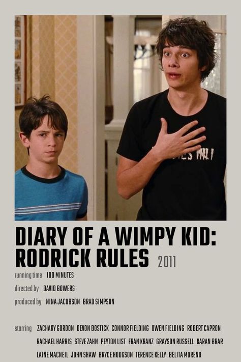 Diary of a Wimpy Kid: Rodrick Rules Movie Poster Diary Of A Wimpy Kid Movie Poster, Diary Of A Wimpy Kid Rodrick Rules, Dairy Of A Wimpy Kid Books, Diary Of A Wimpy Kid Poster, Rodrick Rules Poster, Diary Of A Wimpy Kid Aesthetic, Diary Of Wimpy Kid, Wimpy Kid Rodrick, Wizard Of Oz Film