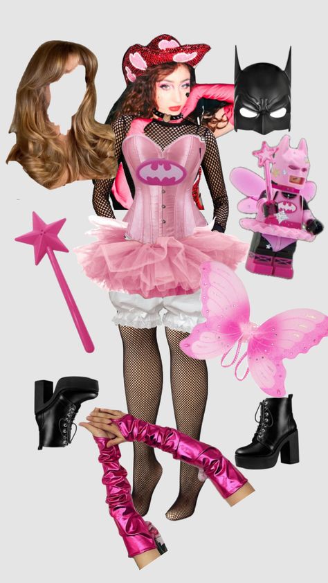 pink fairy batman costume Fairy Batman, Pink Batman, Classy Halloween Costumes, Batman Costume, Clever Halloween Costumes, Pretty Halloween Costumes, Halloween Fairy, Holloween Costume, Pink Fairy