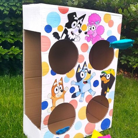 Wakadoo Im Two, Bluey Party Games Diy, Bluey Themed Breakfast, Bluey Birthday On A Budget, Trunk Or Treat Bluey Theme, Bluey Bingo Birthday Party Games, Bluey Party Diy Decorations, Bluey Birthday Party Craft, Bluey Themed Games