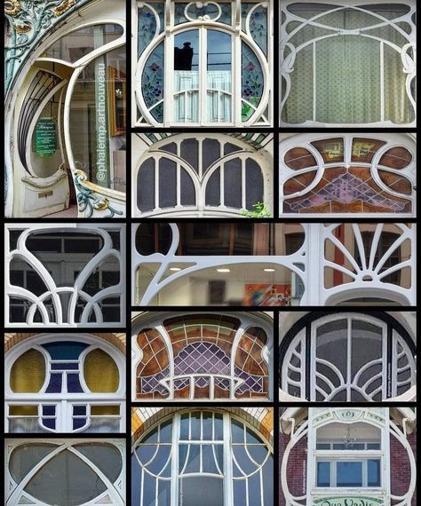 Art Neavue Interior, Art Deco Greenhouse, Art Nouveau Window Design, Art Nuevo Interior, Art Nouveau Building, Art Neauveau Architecture, Art Noveau Houses, Art Nouveau Exterior, Art Nouveau Window