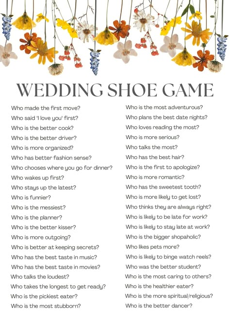 This is a fun game to play at a wedding featuring the couple on their special day! A great way to entertain guests and provide a memorable experience for everyone. Allows all to get a chance to get to know the couple in a natural way. The PDF is printable and cannot be edited but if you are interested in an editable version, feel free to message me. The instructions are included in the PDF. Yard Games At Wedding, Activities To Do At A Wedding, Things To Do For A Wedding, Games On Wedding Day, Activities At Weddings, Fun Games At Weddings, Reception Activities For Guests, Games To Play At Wedding, Fun Things At Weddings