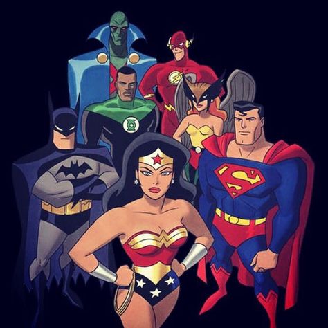 The Justice League Animated Series Justice League Animated Series, Justice League Animated, Kevin Conroy, Justice League Comics, Batman Superman Wonder Woman, Batman Green Lantern, Superhero Shows, The Justice League, Amazon Warrior