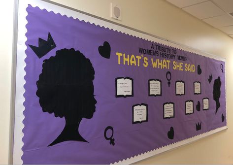 Feminist Club Activities, March Ra Bulletin Boards, Womens History Month Bulletin Board Ra, Women's History Month Bulletin Board, Women’s History Month Bulletin Board, Bulletin Boards College, History Bulletin Board Ideas, Women History Month Bulletin Board, Notice Board Ideas