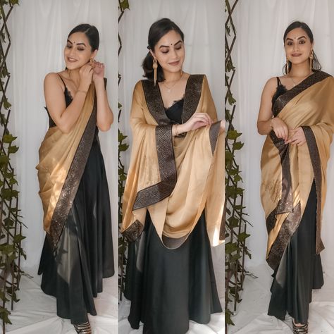 Last minute Diwali Outfit Ideas #diwali #diwaliready #diwalioutfit #outfitideas #newoutfit #indianlook #indiansuit #heavydupatta #dupattadraping #dupattadrapes #sareedrape #blacklehnga #howtowear #howto #style #indianwear #blackskirt Diwali Outfit Ideas, Dupatta Draping, Diwali Outfit, Heavy Dupatta, Diwali Outfits, Indian Look, Indian Suits, Styling Ideas, Outfits Ideas