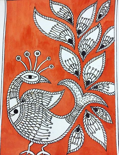 Aalekhan Drawing, Madhubani Paintings Peacock, Worli Painting, Mithila Painting, Easy Butterfly, Gond Art, Gond Painting, Kalamkari Painting, Outline Designs