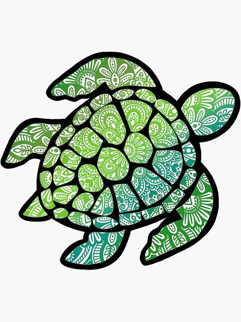 Turtle Doodle, Pottery Templates, Easy Mosaic, Mandala Turtle, Turtle Sticker, Turtle Quilt, 3d Chalk Art, Cherokee Dress, Turtle Drawing