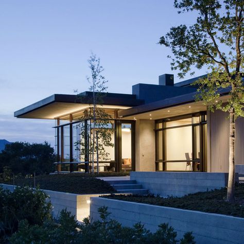 Courtyard Residence, Valley House, California Architecture, Intimate Space, Single Story Homes, Courtyard House, California Homes, Modern Exterior, Architecture Firm