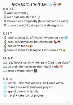 Christmas Glow Up Checklist, How To Get A Winter Glow Up, Christmas Routine List, Winter Break Glow Up Checklist, How To Get A Glow Up Over Christmas Break, Winter Glow Up Challenge, Winter Break Glowup, Winter Break Glow Up Challenge, Christmas Break Glow Up