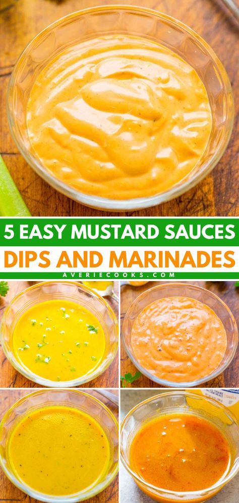 Looking for more easy appetizer recipes and party snack ideas? Check out these game day recipes with a mustard base! Not only will you find mustard sauce and mustard dip, but there's also a mustard marinade and more! Brown Mustard Sauce, Recipes That Use Yellow Mustard, Cuban Mustard Sauce, Ham Mustard Sauce, Mustard Sauce For Sausage, Cuban Mustard Recipe, Creamy Mustard Sauce For Pork, Mayo Based Dipping Sauce, Mustard Dipping Sauce For Sausage