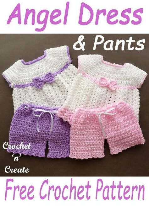 Baby Doll Clothes Crochet Pattern Free, Crochet Baby Doll Clothes Free Pattern, Baby Doll Clothes Patterns Free Knitted, Crochet Doll Dress Free Pattern, Crochet Dolls Clothes, Angel Baby Crochet, Crochet Baby Dress Free Pattern, Crochet Doll Clothes Free Pattern, Baby Doll Clothes Patterns