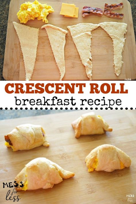 Crescent Breakfast Squares, Breakfast Idea With Crescent Rolls, Egg Bacon Crescent Roll, Bacon Egg And Cheese Roll Ups, Breakfast Croissant Pillsbury, Eggs And Crescent Rolls, Stuffed Breakfast Croissant, Breakfast Pockets Crescent Rolls, Cresent Roll Recipes Breakfast Casserole