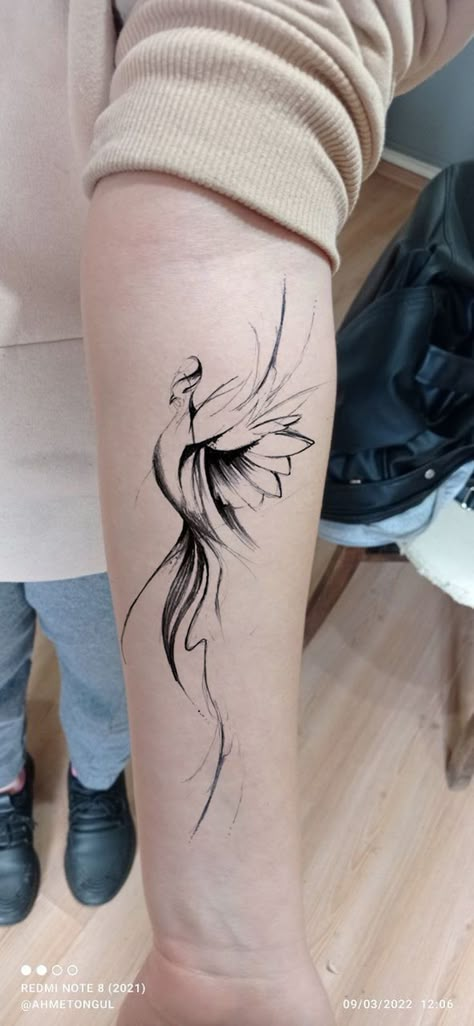 A Phoenix Tattoo, Phoenix Tattoo Ideas, Phoenix Tattoo Feminine, Small Phoenix Tattoos, Phoenix Tattoos, Phoenix Tattoo Design, Beautiful Flower Tattoos, Dope Tattoos For Women, Wrist Tattoos For Women