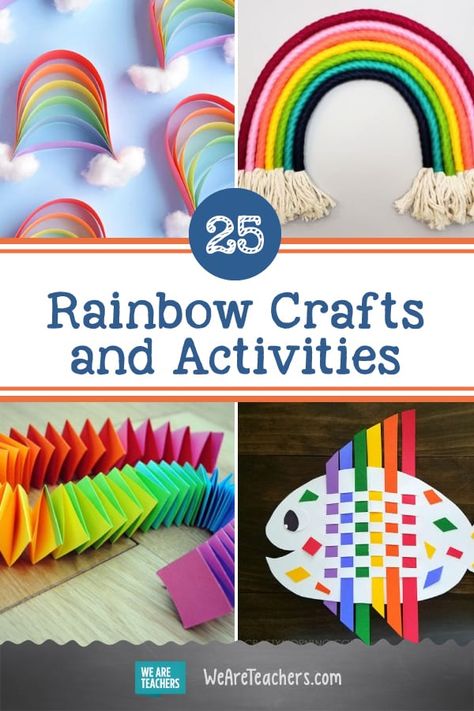 Pre K Rainbow Crafts, Rainbow Scavenger Hunt For Kids, Pride Preschool Activities, Rainbow Suncatcher Craft, Rainbow Craft For Preschoolers, Preschool Pride Activities, Pride Kids Activities, Rainbow Craft Kindergarten, Pride Activities For Kids