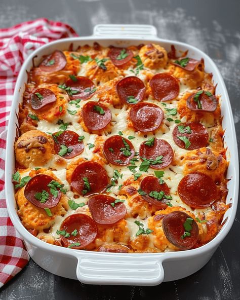 Bubble Up Biscuit Pizza Casserole - Recipes, Tasks & Tools Upside Down Pizza With Biscuits, Dinner Ideas Using Biscuits, Pizza Casserole With Bisquick, Bubble Pizza Casserole, Pizza Using Biscuits, Chicken Bubble Biscuit Casserole, Bubble Up Bake Recipes, Puffy Pizza Bake, Recipe With Pillsbury Biscuits