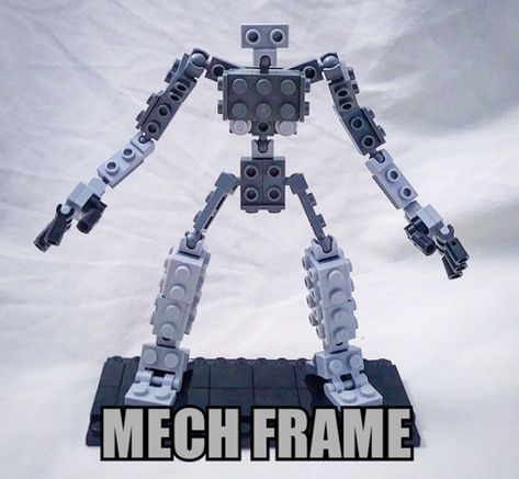 LEGO IDEAS - - LEGO Mech Builder Lego Robots Instructions, Lego Robots Easy, Lego Mech Frame Simple, Lego Robot Frame, Lego Mecha Suit, Lego Moc Mech, Lego Mecha Frame, Lego Robot Easy, Lego Robot Ideas