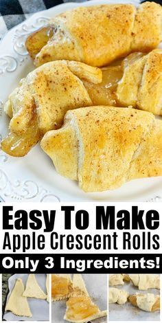 Apple Crescent Roll Dessert, Cresent Roll Desserts, Crescent Desserts, Crescent Roll Apple Pie, Apple Crescent, Apple Crescent Rolls, Crescent Roll Recipes Dessert, Crescent Roll Apple Dumplings, Pillsbury Crescent Roll Recipes