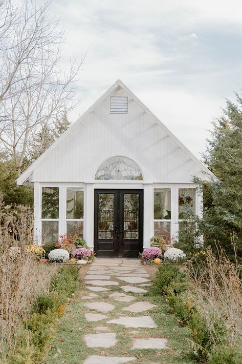 Iris Aisle — Intimate Greenhouse Wedding Venue in historic Winterset, Iowa Garden Wedding Venue Ideas, Greenhouse Wedding Venue Ideas, Greenhouse Chapel, Oregon Wedding Venues, Iowa Wedding Venues, Winterset Iowa, Greenhouse Venue, Glass Conservatory, Wedding Venues Oregon