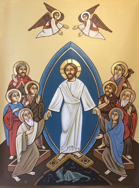 The Resurrection -coptic Art Resurrection Coptic Icon, Cars Movie Wallpaper, Coptic Art, Christian Drawings, Coptic Icons, Catholic Wallpaper, Church Icon, Orthodox Christian Icons, Christian Images