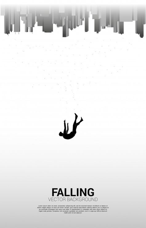 Guy Falling Tattoo, Falling People Drawing, Alienation Illustration, Person Falling Tattoo, People Falling Drawing, Falling From The Sky Drawing, Man Falling From Sky, Man Falling Drawing, Falling Man Tattoo