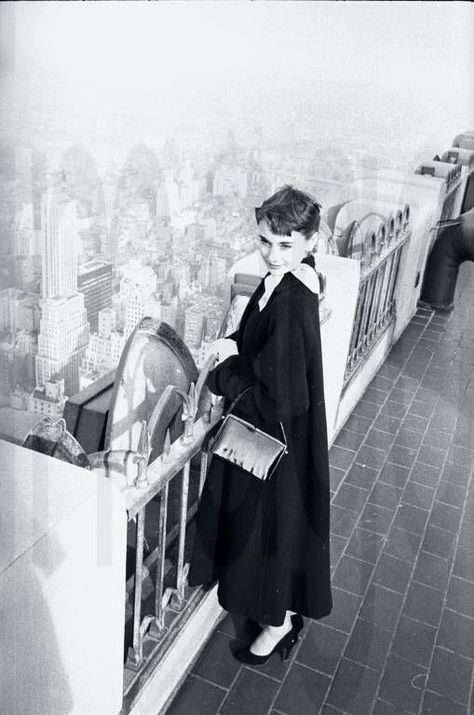 Aubrey Hepburn Aesthetic, Hepburn Audrey, Audrey Hepburn Outfit, Marilyn Monroe And Audrey Hepburn, Aubrey Hepburn, Audrey Hepburn Photos, Building Photo, Old Hollywood Actresses, The Empire State Building