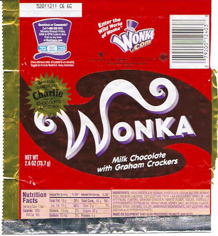 Wonka Bar Wrapper Wonka Bar, Wrappers Diy, Old School Candy, Willy Wonka Party, Wonka Chocolate, Chocolate Bar Wrapping, Charlie And The Chocolate Factory, Poster Diy, Candyland Birthday