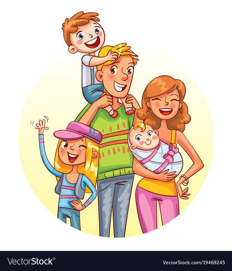 Family Picture Cartoon, Family Portraits What To Wear, Casual Family Photos, Large Family Portraits, Funny Family Photos, Outdoor Family Portraits, Large Family Photos, Funny Cartoon Characters, Family Portrait Poses