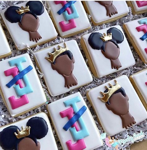 Jack And Jill Of America, Crown Cookies, America Party, Make Cookies, Jack And Jill, Themed Cupcakes, Graduation Celebration, Young Black, Birthday Cookies