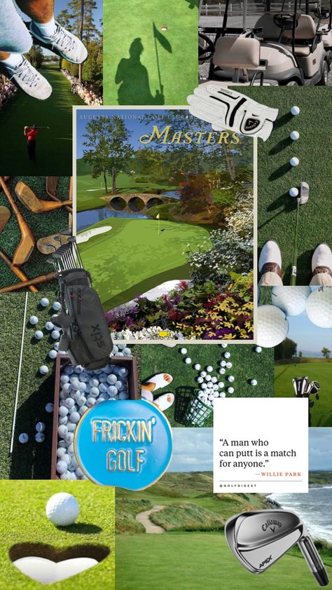 Golf Vision Board, Cute Golf Aesthetic, Golf Aesthetics Wallpaper, Golf Vibes Aesthetic, Top Golf Aesthetic, Golf Backgrounds Wallpapers, Golf Collage, Archer Aesthetic, Kate Aesthetic