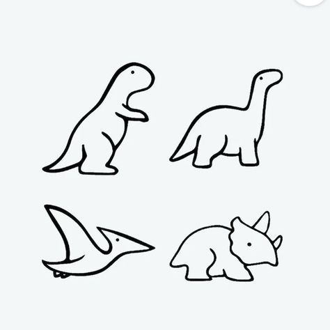 Simple Dinosaur Tattoo, Easy Dinosaur Drawing, Whiteboard Drawings, Animal Drawing Inspiration, Dinosaur Chicken Nuggets, Dog Doodle, Dinosaur Tattoo, Dinosaur Tattoos, Dinosaur Drawing