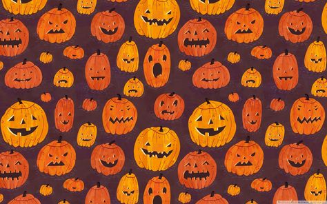 Halloween Backgrounds For Desktop Halloween Wallpaper, A Group, Pumpkins, Wallpapers, Orange, Halloween, Purple, Black