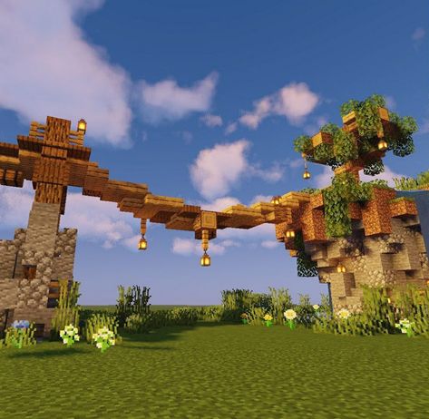 Aesthetic Minecraft Mine Entrance, Minecraft Overgrown Bridge, Minecraft Bridges Long, Minecraft Cliff Bridge, Minecraft Cave Bridge, Minecraft Bridge Large, Minecraft Wooden Bridge, Diagonal Minecraft Bridge, Minecraft Hanging Bridge