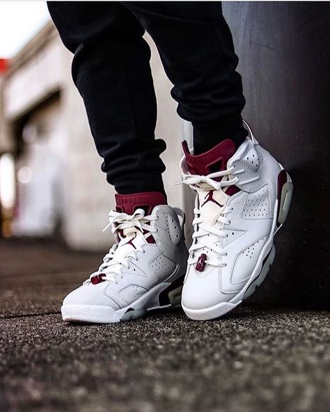 #SADP : @jumpman23 Air Jordan 6 Retro #Maroon by @ha_ka_tsu  Use the hashtags  #SADP and #SneakersAddict for a feature!  # #AJ6 Air Jordan 6 Retro, Jordan 6 Retro, Sneakers Addict, Air Jordan 6, Jordan 6, New Sneakers, Street Style Outfit, Air Jordan Sneaker, Air Jordan