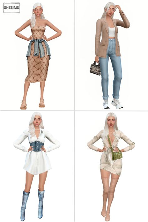 SHESIMS Sims4 Mom Clothes, Sims 4 Modern Clothes Cc, Sims 4 Career Outfit, Journalist Clothes, Sims 4 Cc Look Book, Sims 4 Mom Clothes, Sims 4 Mom Clothes Cc, Sims 4 Cc Mom Clothes, Sims 4 Lookbooks Cc