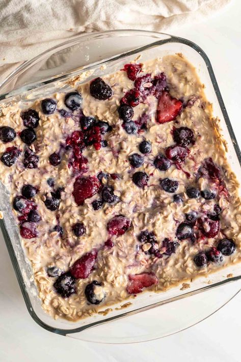 Berry Oatmeal Bake, Vegetable Fries, Berry Baked Oatmeal, Whole30 Breakfast, Butter Bites, Berry Oatmeal, Real Food Dietitians, Brown Egg, Sausage Hash