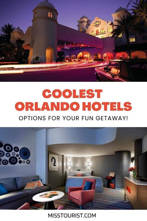 Looking for the coolest Orlando hotels? Check out these 18+ options for your next getaway! Orlando Hotels, Wave Hotel, Orlando Hotel, Hilton Hotels, Travel Bucket List Usa, Romantic Hotel, Florida Hotels, Orlando Vacation, Universal Orlando Resort