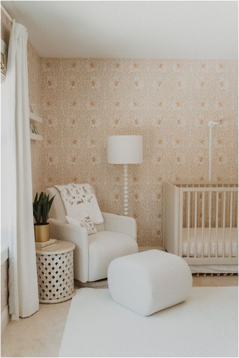 Feminine Nursery, Jenna Kutcher, Making Goals, Sarah Sherman Samuel, Business Branding Inspiration, Pack And Play, Nursery Set, Nursery Design, Toddler Room