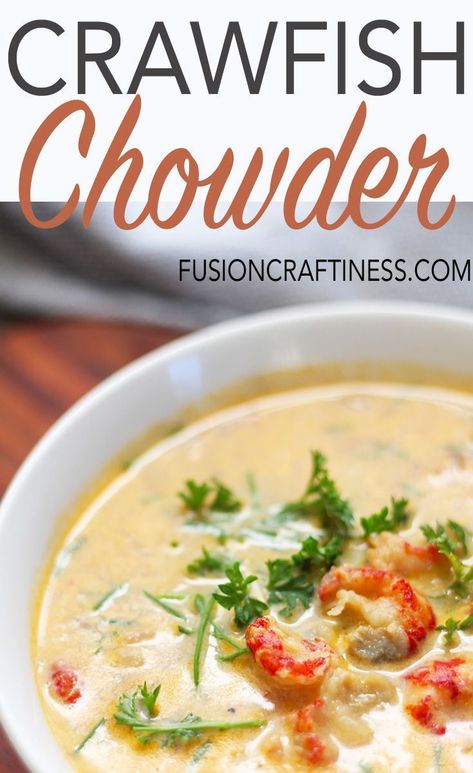 Crawfish Chowder, Seafood Soups, Louisiana Cooking, Bacon Potatoes, Crawfish Recipes, Recipes Southern, Craft Food, Potatoes Onions, Fall Soup